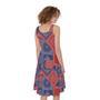 Bandanna Patchwork Pattern Print Sleeveless Knee Length Dress