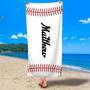 Baseball Design Personalized Beach Towels Adults Kids Unique Design