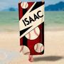 Baseball Design Personalized Beach Towels Adults Kids Unique Design