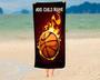 Basketball Design Personalized Beach Towels Adults Kids Unique Fun