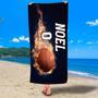 Basketball Design Personalized Beach Towels Adults Kids Unique Fun