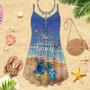 Beach All She Love With Turtle - Summer Dress