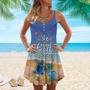 Beach All She Love With Turtle - Summer Dress