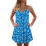 Beach Blue Color With Cool Wind From Beach - Summer Dress