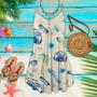 Beach Vibe With Palm And Sun Glass - Summer Dress