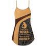 Bear An Old Bear Live Here With His Honey - V-Neck Sleeveless Cami Dress