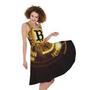 Bitcoin Crypto Symbol Print Sleeveless Knee Length Dress