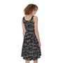 Black And Grey Digital Camo Print Sleeveless Knee Length Dress