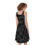 Black Leopard Print Sleeveless Knee Length Dress