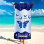 Blessed Grandma Butterfly Personalized Beach Towels Perfect Summer Gift