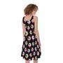 Bloody Eyeball Pattern Print Sleeveless Knee Length Dress