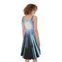 Blue Lightspeed Print Sleeveless Knee Length Dress