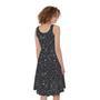 Bohemian Constellation Pattern Print Sleeveless Knee Length Dress