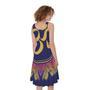 Boho Om Mandala Print Sleeveless Knee Length Dress