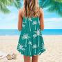 Bright Exotic Tropical Summer Spaghetti Strap Summer Dress