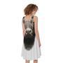 Bull Portrait Print Sleeveless Knee Length Dress