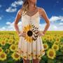 Butterfly And Sunflower Loves Summer - Summer Dress