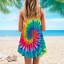 Butterfly Hippie Tie Dye With Colorful Style - Summer Dress