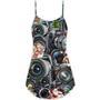 Camera Art Merry Christmas - V-Neck Sleeveless Cami Dress