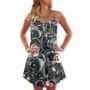 Camera Art Merry Christmas - V-Neck Sleeveless Cami Dress