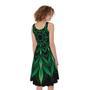 Cannabis Leaf Mandala Print Sleeveless Knee Length Dress