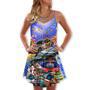 Car Funny For Christmas - V-Neck Sleeveless Cami Dress