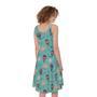 Cartoon Air Balloon Pattern Print Sleeveless Knee Length Dress