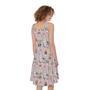 Cartoon Cactus And Llama Pattern Print Sleeveless Knee Length Dress