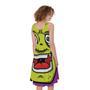 Cartoon Frankenstein Print Sleeveless Knee Length Dress