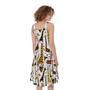 Cartoon Giraffe Pattern Print Sleeveless Knee Length Dress