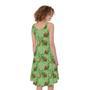 Cartoon Turtle Pattern Print Sleeveless Knee Length Dress