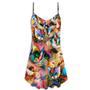 Cat Art Lover Cat Colorful Mixer Style - V-Neck Sleeveless Cami Dress