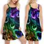 Cat Awesome Flash Neon Style - Women's Sleeveless Cami Dress