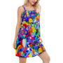 Cat Colorful Rainbow - Women's Sleeveless Cami Dress