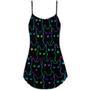 Cat Cute Little Kitten Neon - V-Neck Sleeveless Cami Dress