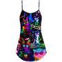 Cat Dj Cool Life - V-Neck Sleeveless Cami Dress