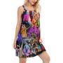 Cat Independence Day Cat Rocker Happy - Women's Sleeveless Cami Dress