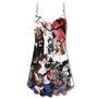 Cat Japanese Art Style - V-Neck Sleeveless Cami Dress