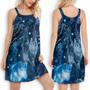 Cat Love Blue Neon Stunning - Women's Sleeveless Cami Dress