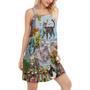 Cat Loves Home And Loves Summer - Women's Sleeveless Cami Dress