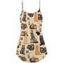 Cat Make Me Happy People Not So Much - V-Neck Sleeveless Cami Dress