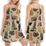 Cat Make Me Happy - Women's Sleeveless Cami Dress