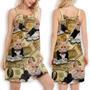 Cat Money Vintage Style - Women's Sleeveless Cami Dress