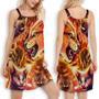 Cat Play Fire Cool Style - Women's Sleeveless Cami Dress