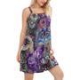 Cat Psychedelic Purple - Women's Sleeveless Cami Dress