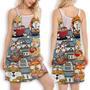 Cat Ramen Lovely Style - Women's Sleeveless Cami Dress