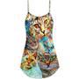 Cat Real Love Cats - V-Neck Sleeveless Cami Dress