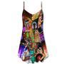 Cat Rocker Lovely Style - V-Neck Sleeveless Cami Dress