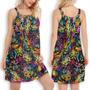 Cat Smile Amazing Colorful - Women's Sleeveless Cami Dress