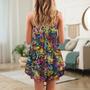 Cat Smile Colorful Style - V-Neck Sleeveless Cami Dress